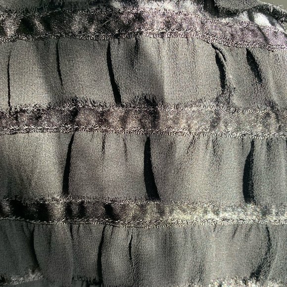 French Connection Silk Trim Ruffle Tank Top - Picture 5 of 7